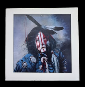 JD Challenger (B. 1951) "Wounded Knee 2" limited Print unframed