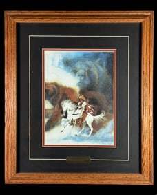 Bev Doolitte "Two Bears of Blackfeet" Framed print