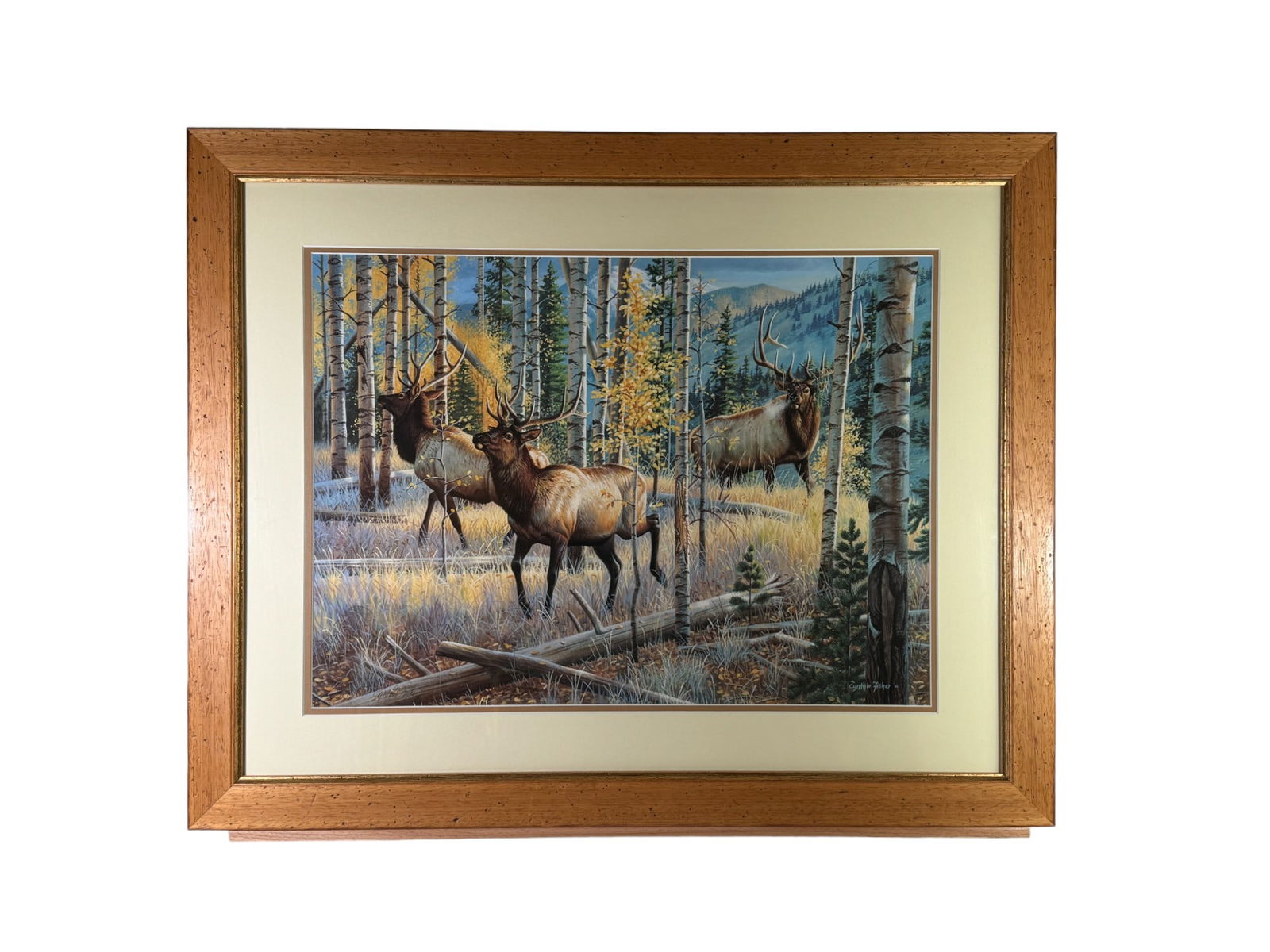 Cythnia Fisher "Here Comes the Boss" Hand Signed and Number Artist Proof Print: Cythnia Fisher "Here Comes the Boss" Hand Signed and Number Artist Proof Print. Numbered 15/50. Frame size 32" x 26"