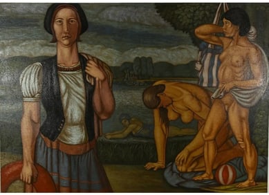 Norbert Schlaus, Figures at Waters Edge