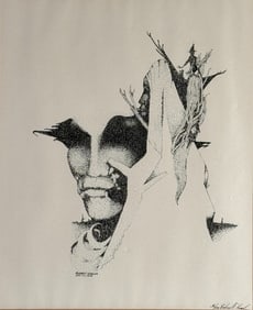 Richard F. Kessler (American) "Monument" signed and numbered lithograph