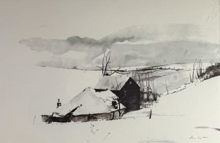 Andrew Wyeth (American, 1917-2009) "The Corner" Print