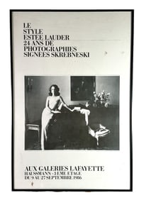 Victor Sketrebneski Exhibition Poster "The Style of Estee Lauder" 1986