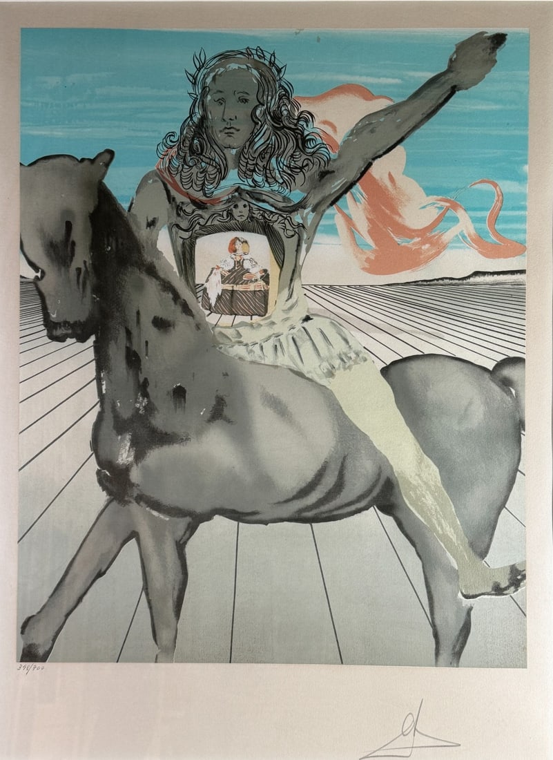 SALVADOR DALI (Spanish, 1930-1960) Chevalier Surrealiste.  Signed and numbered (1 of 4)