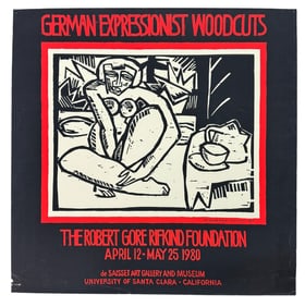 1980 Karl Schmidt-Rottluff Museum Exhibition Silkscreen Lithograph Poster