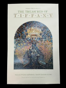 Treasures of Tiffany Peacock Poster Museum of Science