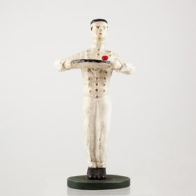 Cast Iron Bellhop Mid Century