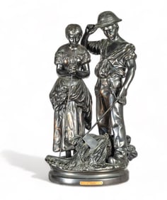 Angelus Bronze Figures signed C. Desmeure