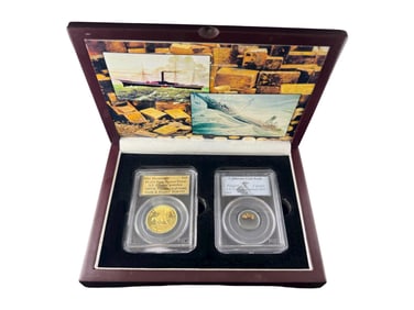 1857 Gold $10 49er Horseman Shipwreck and 1857 Gold Nuggets