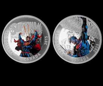 (Lot of 2)2015 $20 Fine .9999 Silver Iconic Superman Coins Royak Mint