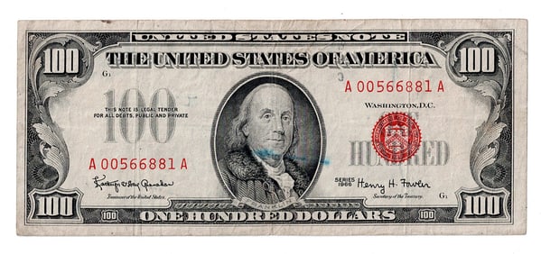 1966 $100 Legal Tender US Note
