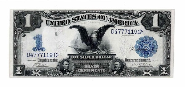 1899 $1 Silver Certificate. The famous “Black Eagle."