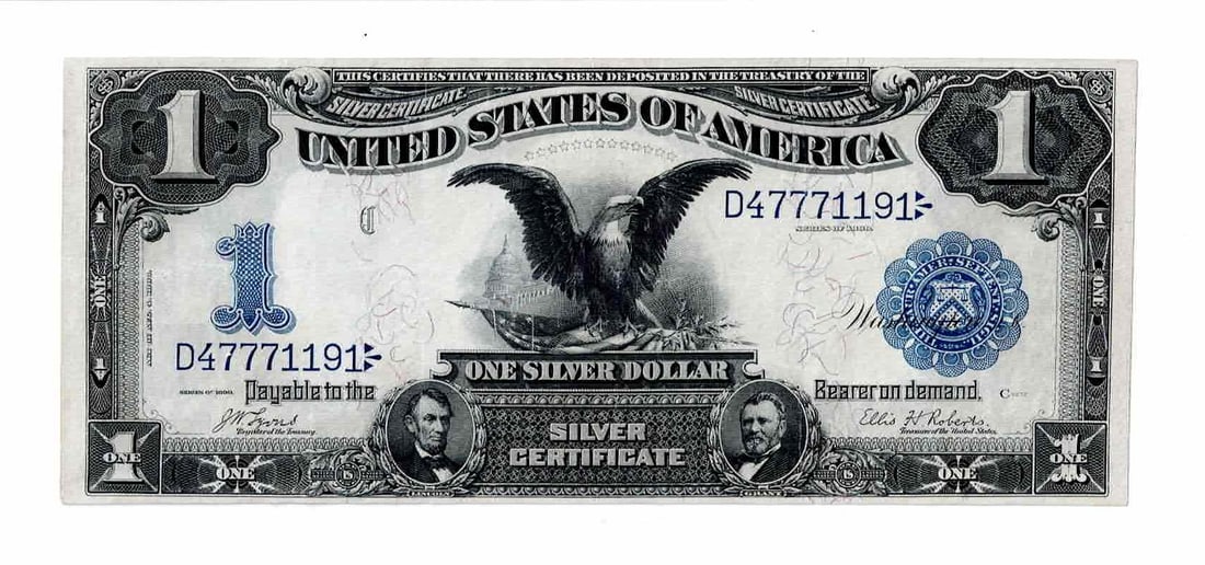 1899 $1 Silver Certificate. The famous “Black Eagle." (1 of 2)