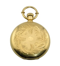 Rare 18K James Nardin 1869 HC Pocket Watch
