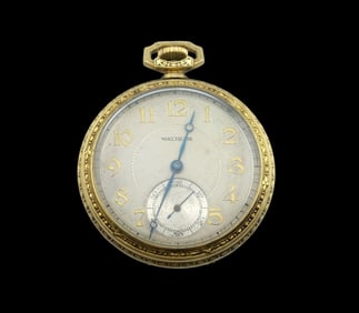 Rare 1926 Waltham 21J, Premier Gold Filled Pocket Watch
