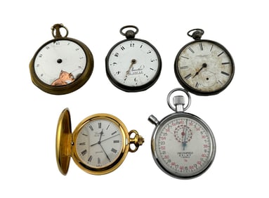 Group of 5 Pocket Watches