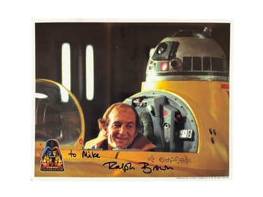 Official Ric Olie Ralph Brown Photo Star Wars Celebration III Signed