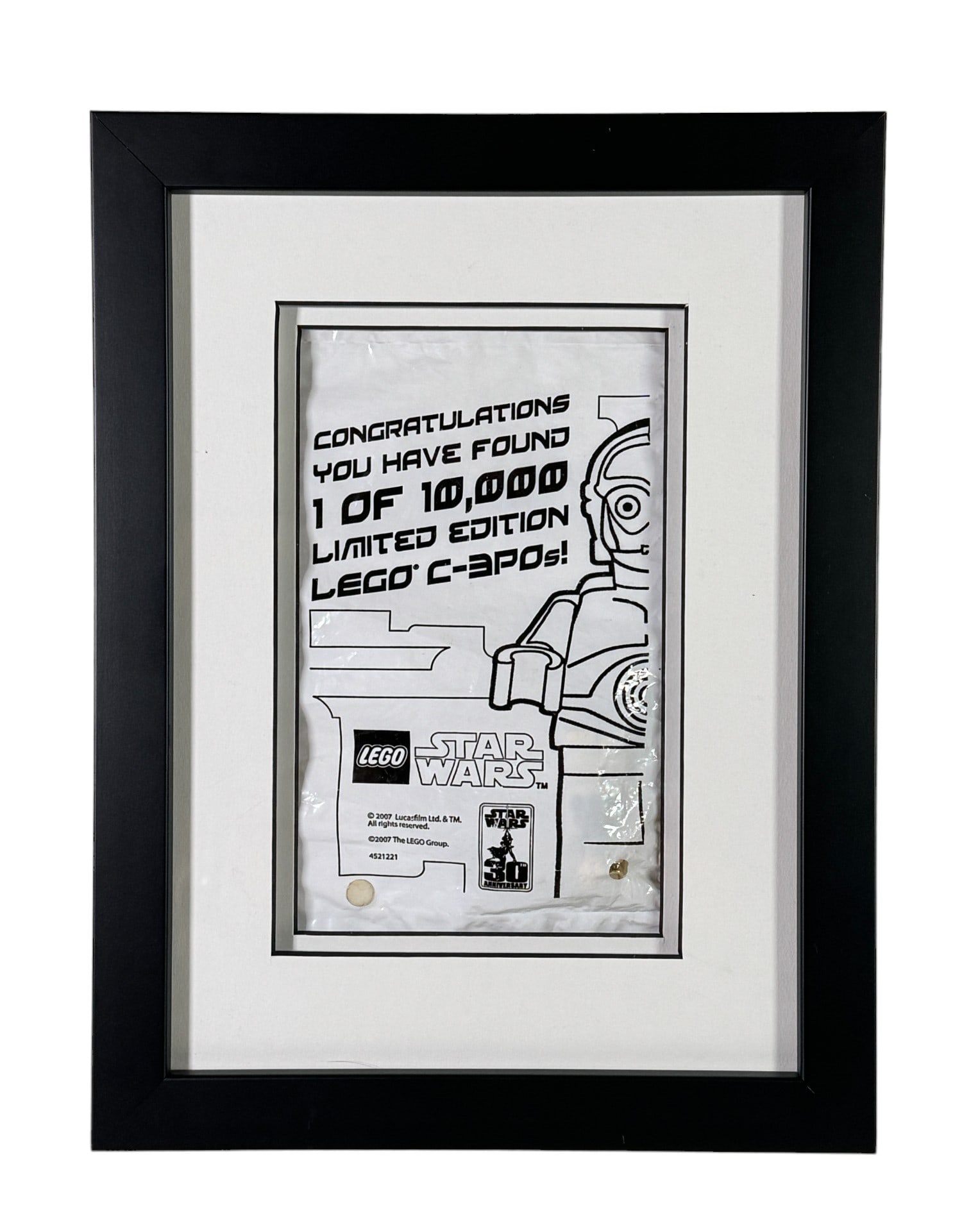 LEGO STAR WARS 30 Anniversary CHROME GOLD C-3PO 4521221 SEALED In Bag! 1/10000 (1 of 4)