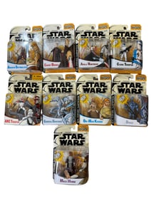 (Lot of 9) Hasbro Star Wars Animated Action Figures Sealed