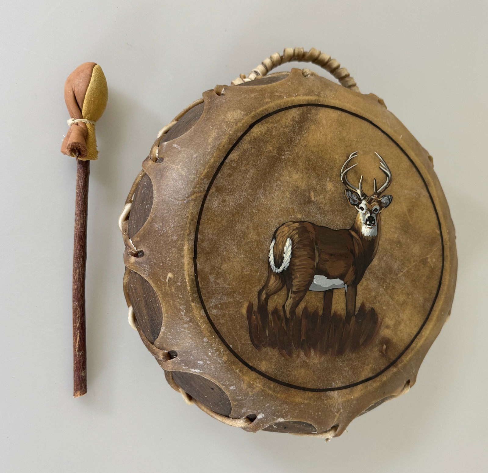 Native American Rawhide Drum (1 of 3)