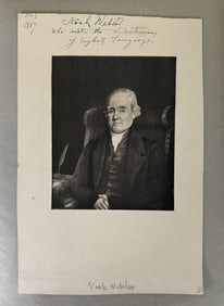 Noah Webster(American, 1758-1843) signed folio 1807