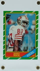 1986 Topps Football Jerry Rice RC Ungraded High Grade
