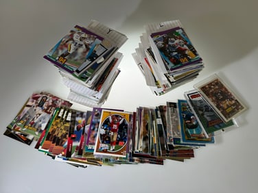 Collection of over 200 NFL Football cards Incl Montana, Marino, Smith, Rookie Cards and many more..