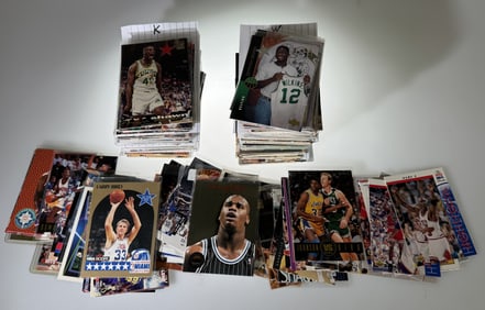 Collection of over 200 NBA Basketball cards Incl Jordan, Bird, Shaq and many more.