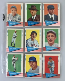 1961 Fleer Baseball Great 54 cards - Babe Ruth, Cy Young
