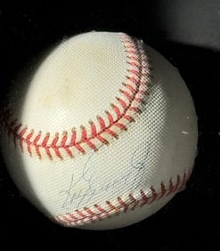 Autographed Ken Griffey Jr.  Seattle Mariner in display frame