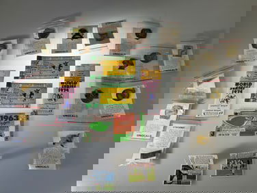 Collection of Oakland Athletic World Series Tickets Pins and Stamps