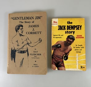 First Edition "Gentleman Jim" and "The Jack Dempsey Story" Boxing book
