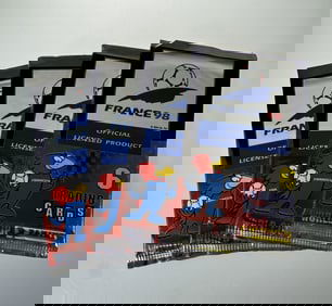 (lot of 4) France 98 Trading cards Panini World Cup Unopened Pack