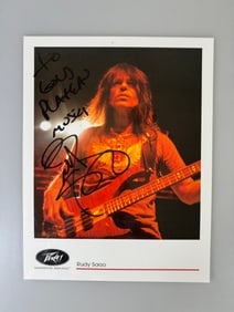 Quiet Riot Rudy Sarzo 8x10 Laminated Signed Photo