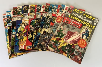 (Lot of 12) Sgt. Fury And His Howling Commandos 1964