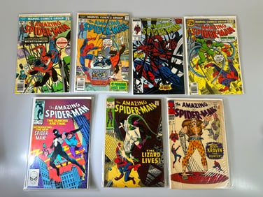 (Lot of 7) Amazing Spider-Man Raw Including  Key#252, #76,#47, #157,#161,#162,#317