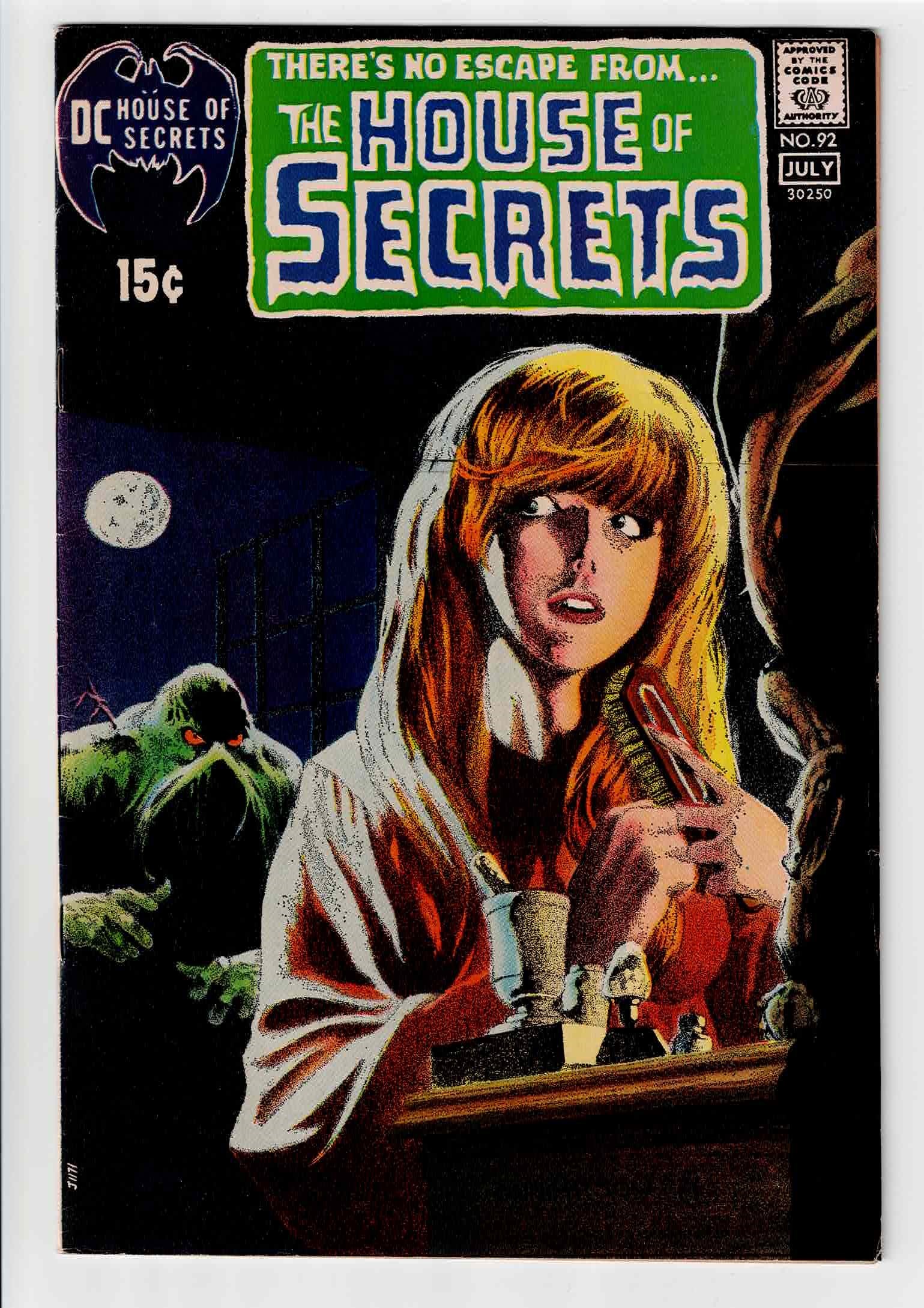 House of Secrets #92 DC Comics Key Issue Appearance of Swamp Thing (1 of 3)