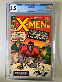 X-Men #4 CGC 5.5 Marvel Comics Key