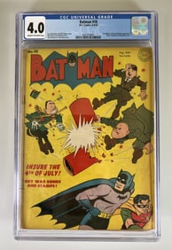 Batman #18 CGC Grade 4.0 D. C Comics 1943 Key Issue