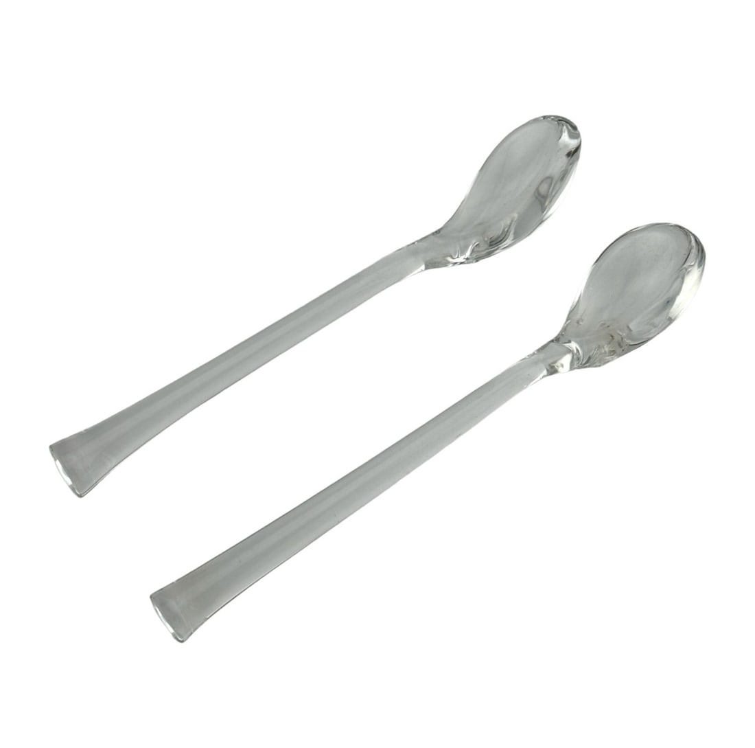 Pair of Baccarat Crystal Harcourt Caviar Serving Spoon (1 of 2)