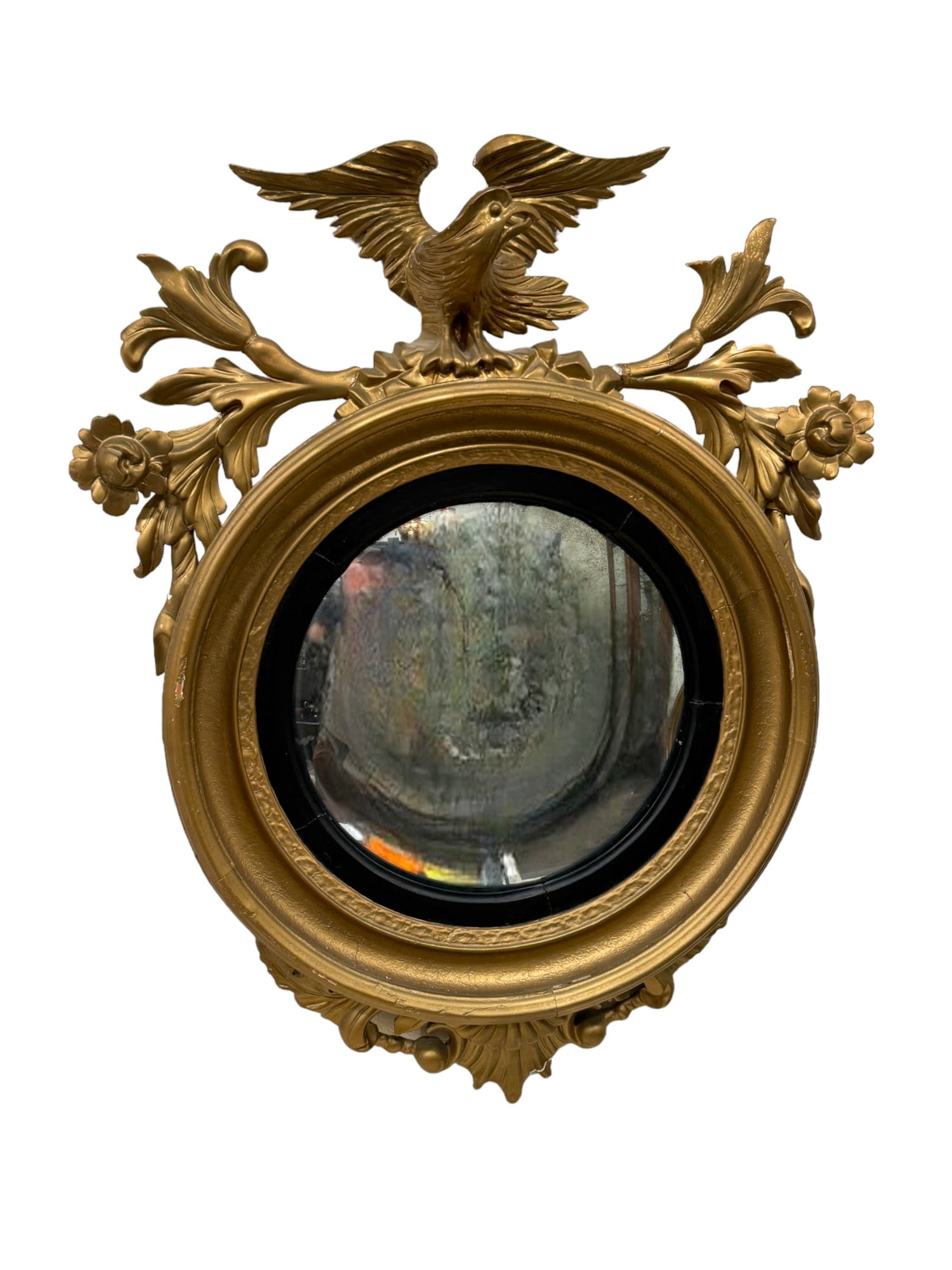 Federal Eagle Convex Bull's Eye Wall Mirror (1 of 4)