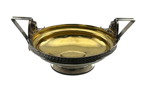 Wood & Hughes 900 Silver Chased Center Bowl