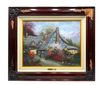 Thomas Kinkade  (American, 1947-2012) "Sweetheart Cottage" Limited 200 Gallery Print with COA