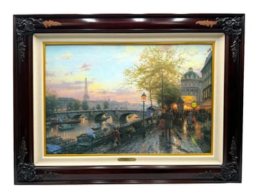 Thomas Kinkade  (American, 1947-2012) "City of Lights II" Limited 2750 Print with COA