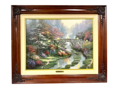 Thomas Kinkade  (American, 1947-2012) "Sweetheart Garden I" Limited 3950 Print with COA