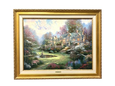 Thomas Kinkade  (American, 1947-2012) "Gardens Beyond Spring Gate" Limted 5950 Print with COA