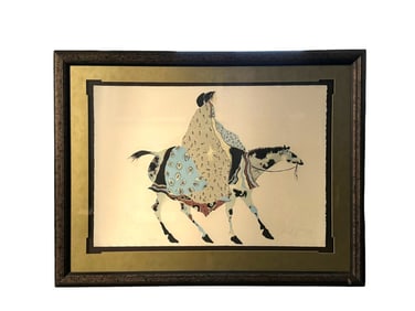 CAROL GRIGG (American, 20th century) Color lithograph "Fiesta" COA