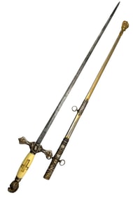 Freemason Kinghts of Templar Sword Circa 1880