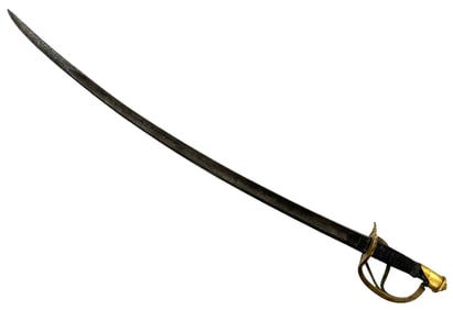 Pre American Civil War 1857 Cavalry Battle Sword by AMES CHICOPEE  US Model M1860