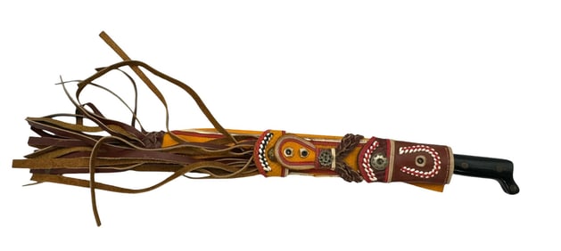Vintage Garantizamos Machete With Leather Sheath